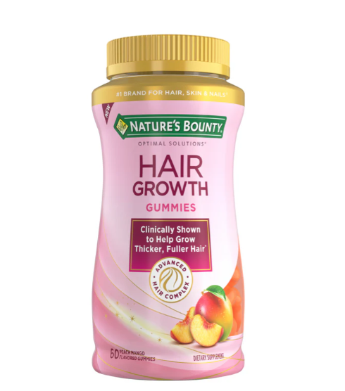 Средство для роста волос Nature's Bounty Optimal Solutions Hair Growth 60 жевательных конфет
