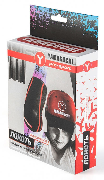 Yamaguchi Yamaguchi Бандаж на локтевой сустав Aeroprene Elbow Support (черный, размер S) 
