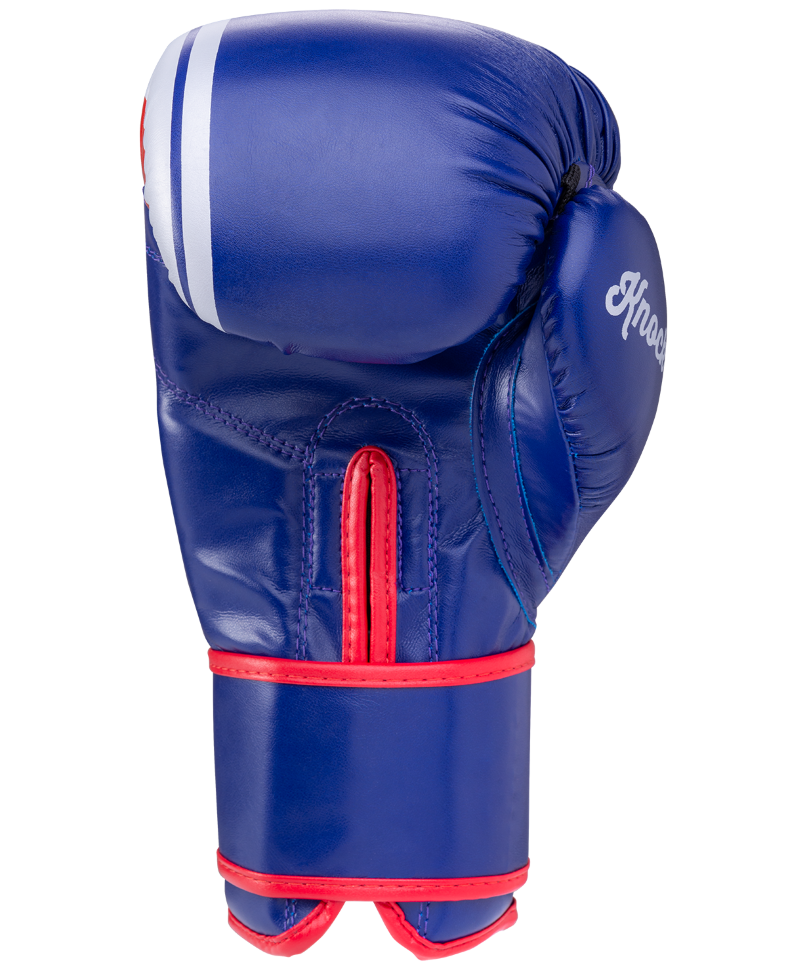Перчатки боксерские Knockout BGK-2266, 14 oz, к/з, синий