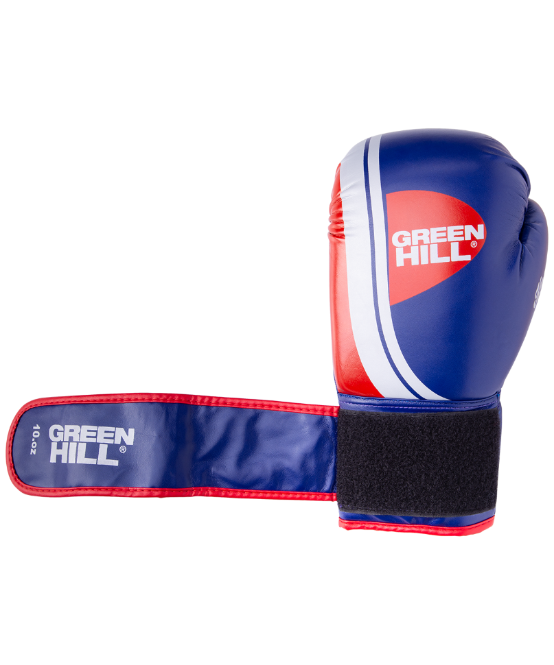 Перчатки боксерские Knockout BGK-2266, 14 oz, к/з, синий