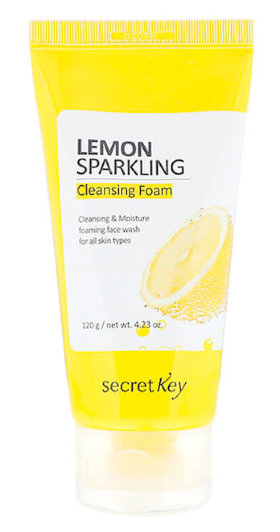 Secret Key Lemon Sparkling Cleansing Foam 120 мл Пенка для умывания с экстрактом лимона