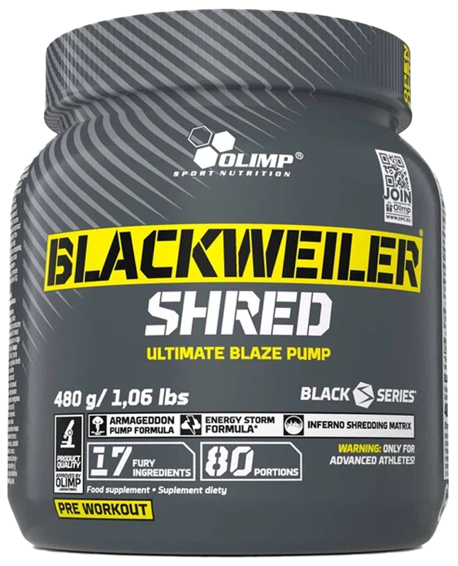 Olimp Sport Nutrition Blackweiler Shred предтренировочный комплекс 480 грамм