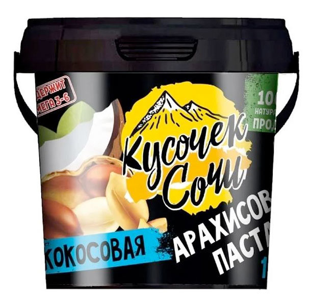 Кусочек Сочи Арахисовая паста с кокосом 300 г 