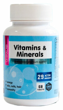 Chikalab Vitamins & Minerals 60 таблеток