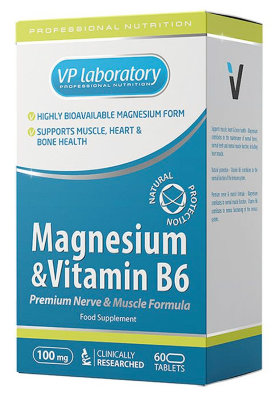 VPLab Magnesium &amp; Vitamin B6 60 таблеток