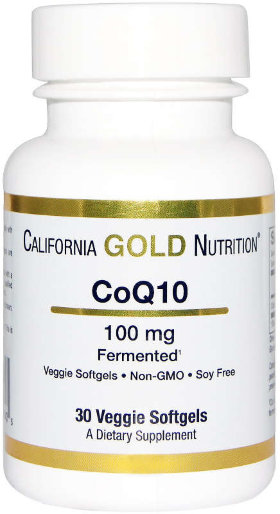 California Gold Nutrition CoQ10 100 мг 30 гелевых капсул