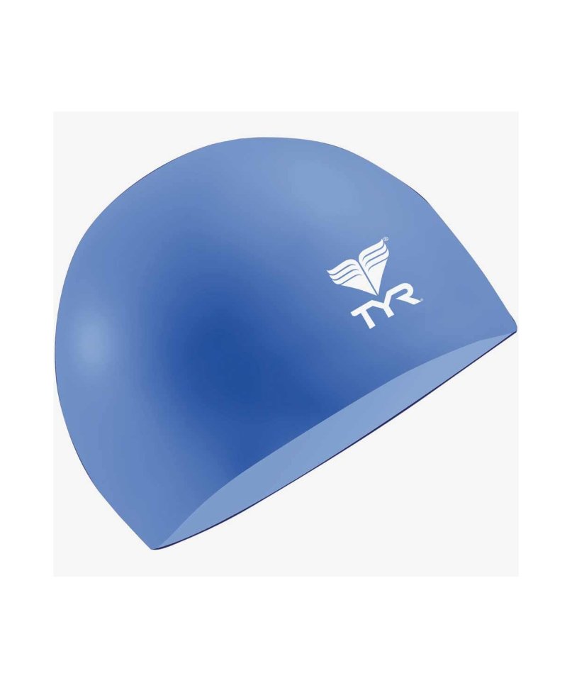 Шапочка плавательная Latex Swim Cap, латекс, LCL/428, голубой