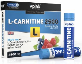 VPLab L-Carnitine 2500 мг, лесная ягода 7х25 мл