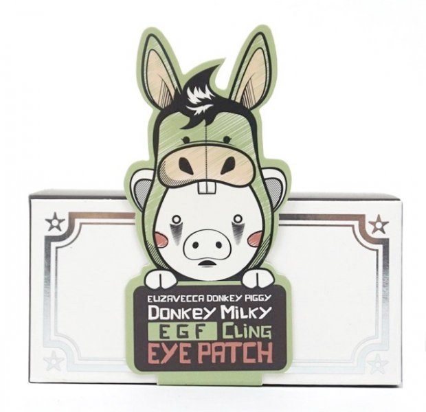 Elizavecca Donkey Piggy Milky Egf Сling Eye Patch 70 г Патчи для глаз, 60 штук Elizavecca Donkey Piggy Milky Egf Сling Eye Patch 70 г Патчи для глаз, 60 штук