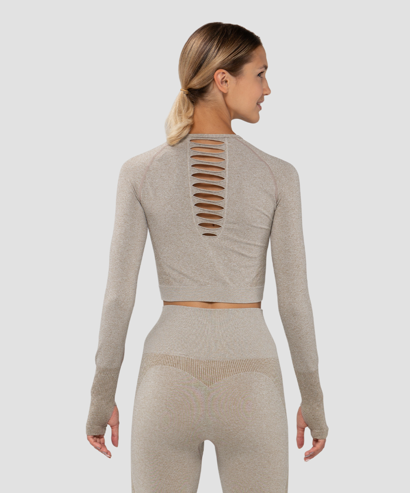 Женская футболка с длинным рукавом Emphatic beige FA-WL-0203-BEG, бежевый