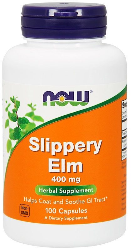 Now Slippery Elm 400 мг 100 капсул 