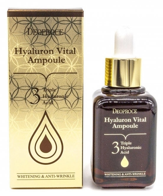Deoproce Hyaluron Vital Ampoule 50 мл Сыворотка тройного действия с гиалуроновой кислотой 