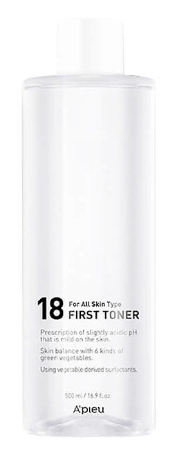 A'pieu 18 First Toner 500 мл Балансирующий тонер для всех типов кожи
