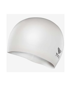 Шапочка плавательная Wrinkle Free Junior Silicone Cap, силикон, LCSJR/100, белый