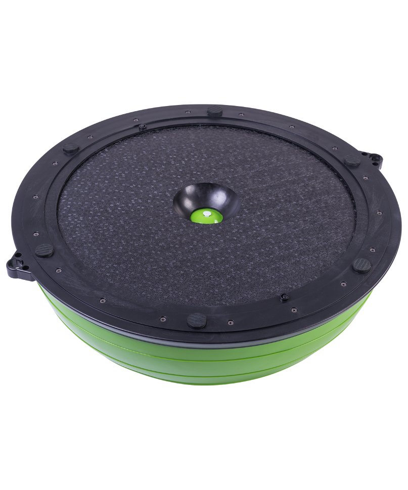 Полусфера "BOSU" GB-501 с эспандерами, с насосом, зеленый