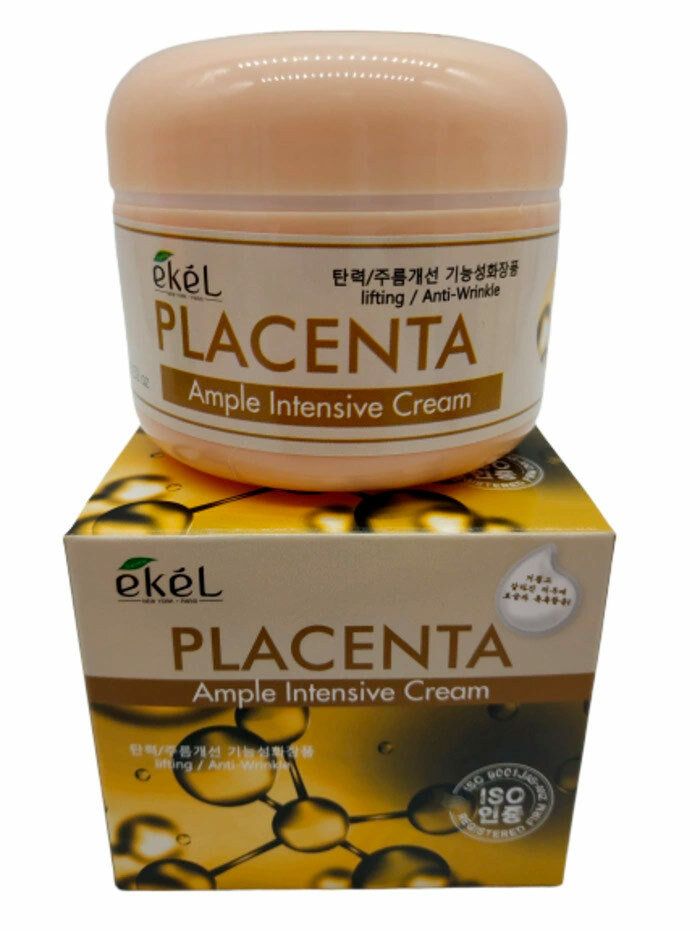 Ekel Крем для лица с экстрактом плаценты Ample Intensive Cream Placenta 100 гр