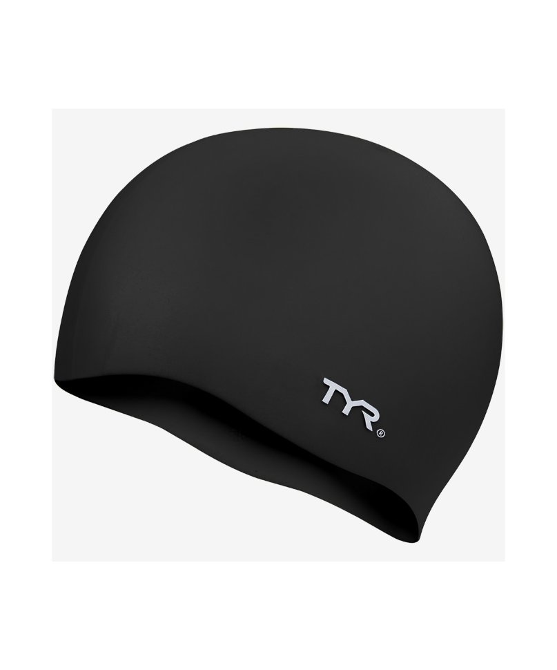 Шапочка для плавания Wrinkle Free Silicone Cap, силикон, LCS/001, черный