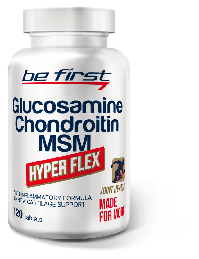 Be First Glucosamine + Chondroitin + Msm Hyper Flex 120 таблеток 