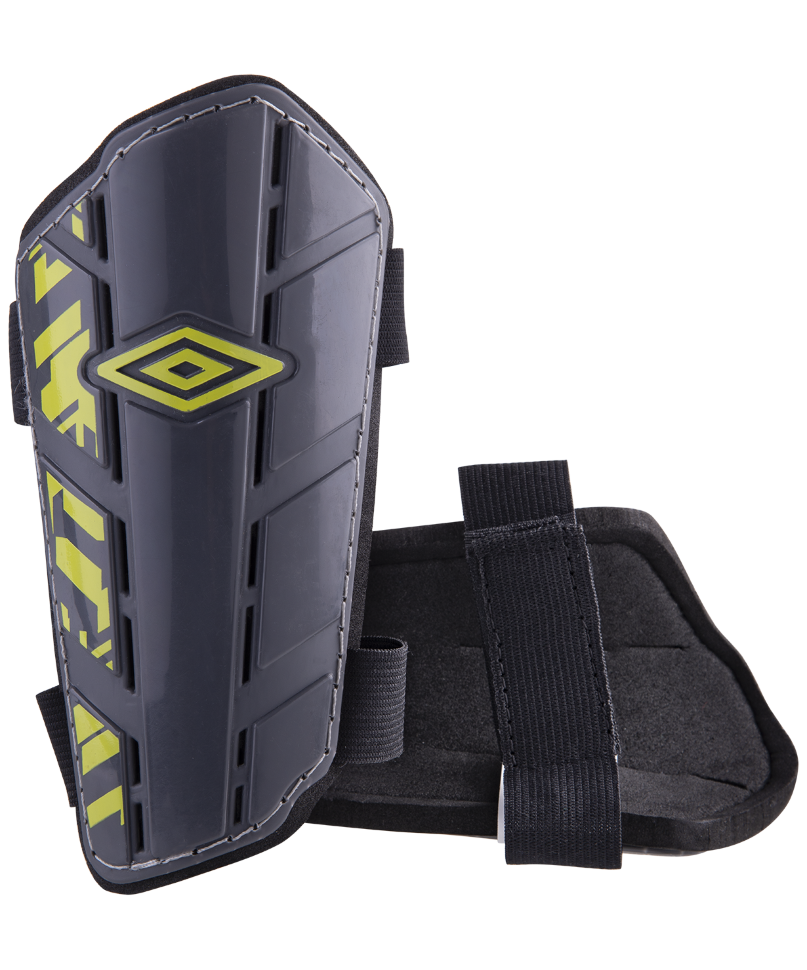 Щитки футбольные Veloce Slip New Shell JNR, темно-серый/зеленый