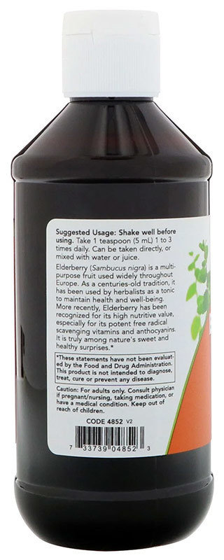 Now Elderberry Liquid Concentrate 237 мл 
