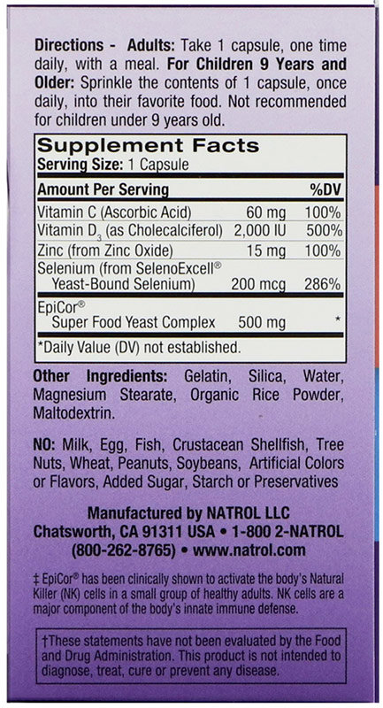 Natrol Immune Boost 30 капсул 