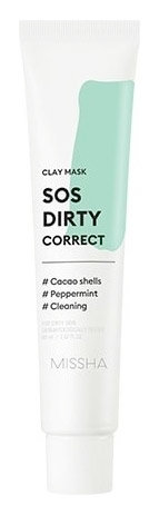 Missha Sos Dirty Correct Clay Mask 60 мл Очищающая глиняная маска для лица 
