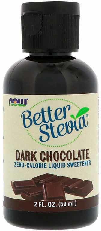 Now Better Stevia Dark Chocolate Liq 59 мл 