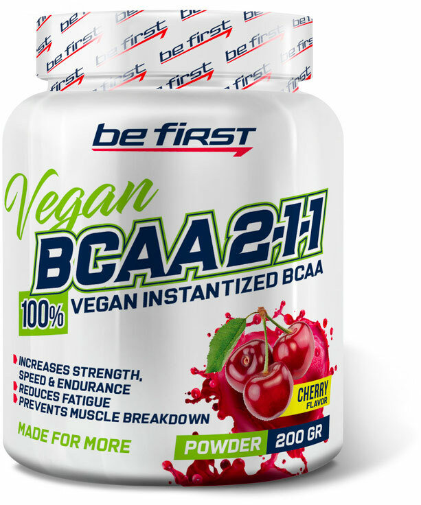 Be First Vegan BCAA 2:1:1 порошок 200 г