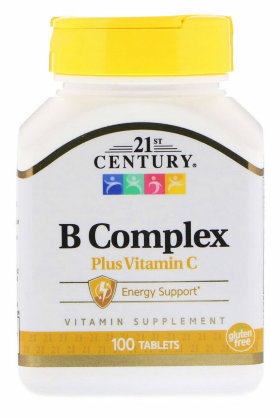 21st Century В Complex with Vit C Комплекс витаминов группы B с витамином C 100 таблеток