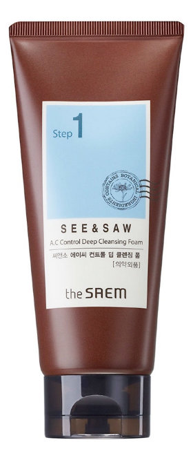 The Saem See &amp; Saw Ac Control Deep Cleansing Foam 120 мл Пенка контроль чистоты и жирности