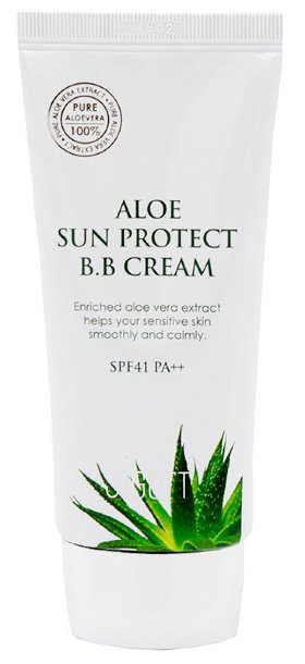 Jigott Aloe Sun Protect Bb Cream Spf41 Pa++ 50 мл Вв-крем с экстрактом алоэ