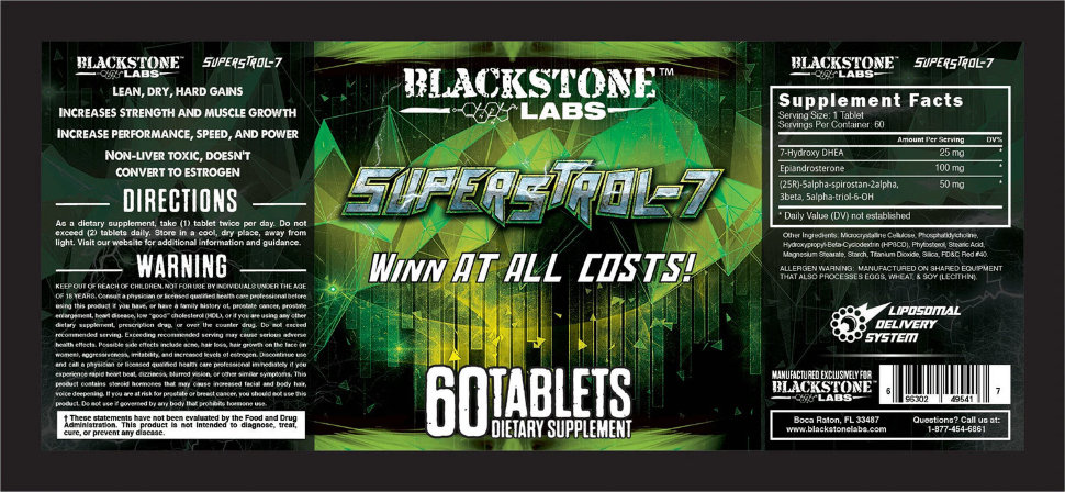 BlackStone Labs Super Strol-7 60 таблеток