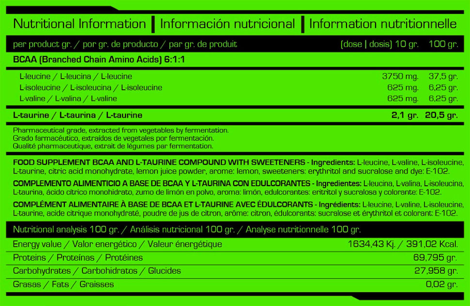 Neo ProLine Bcaa Powder 6:1:1 600 г