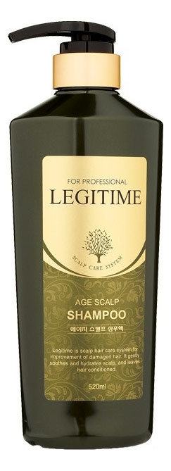 Welcos Legitime Age Scalp Shampoo 520 мл Шампунь для волос укрепляющий 