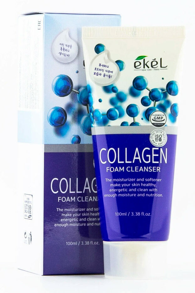 Ekel Пенка для умывания с коллагеном Foam Cleanser Collagen 100 мл 