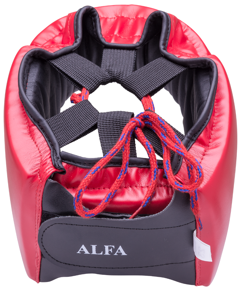 Шлем открытый Alfa HGA-4014, кожзам, красный Шлем открытый Alfa HGA-4014, кожзам, красный