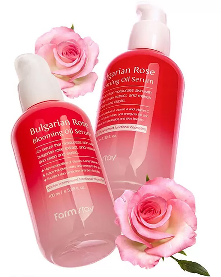 FarmStay Сыворотка для лица с экстрактом болгарской розы Bulgarian Rose Blooming Oil Serum 100 мл 