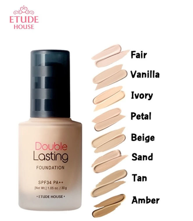 Etude House Double Lasting Foundation Natural Beige SPF42/Pa++ 30 г Стойкая тональная основа
