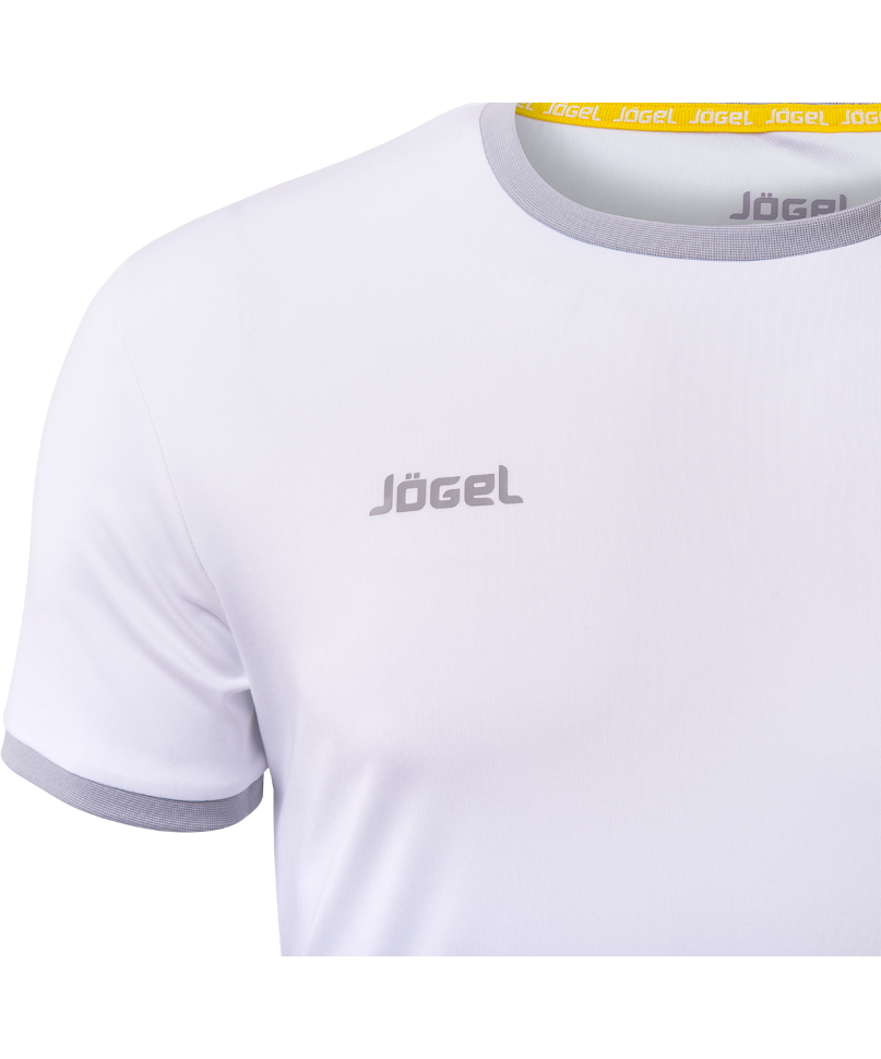 Футболка футбольная JFT-1010-018, белый/серый, детская