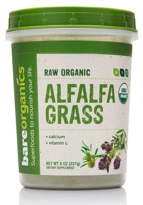 BareOrganics Alfalfa Grass Powder 227 г
