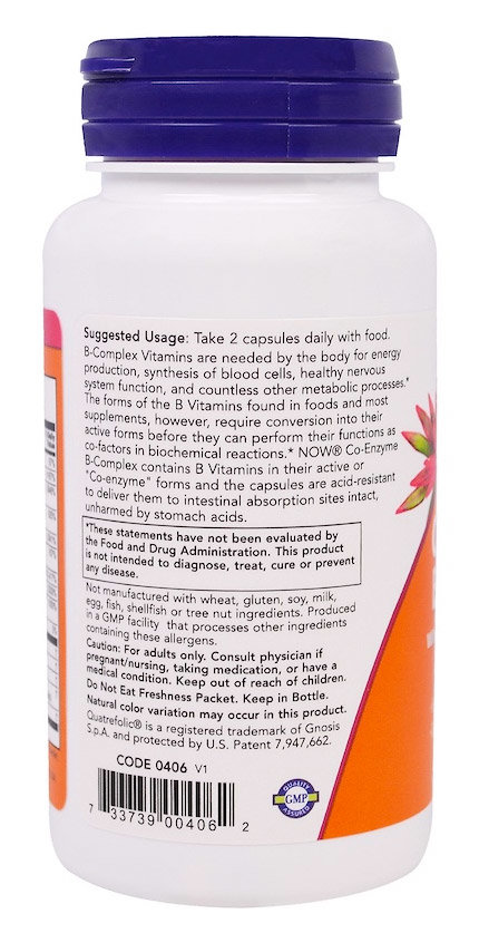 Now Co-Enzime B-Complex 60 капсул