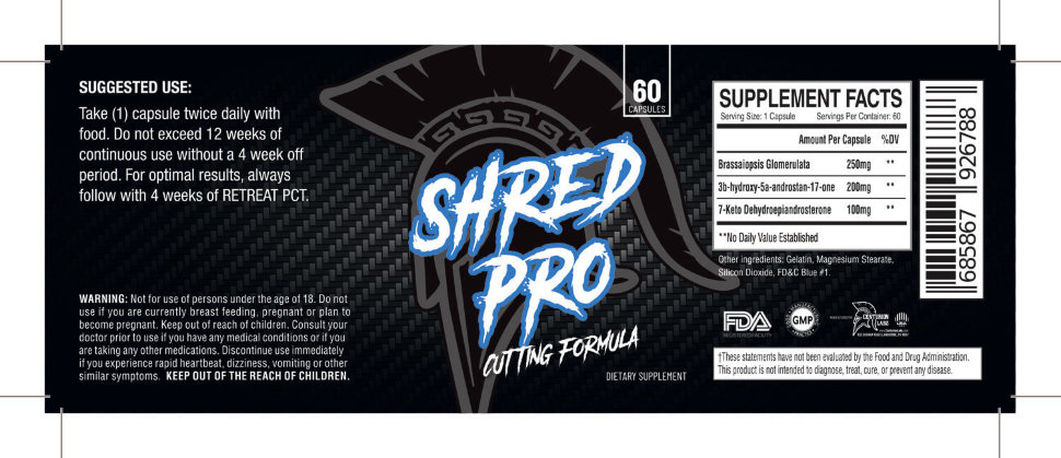 Centurion Labz Shred Pro 60 капсул