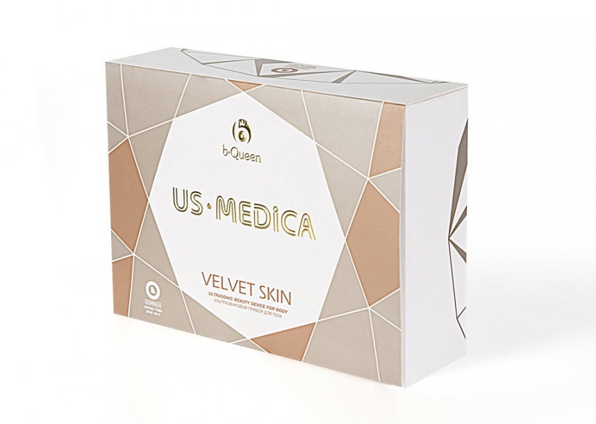 Us Medica Ультразвуковой прибор для тела Velvet Skin (розовый) 