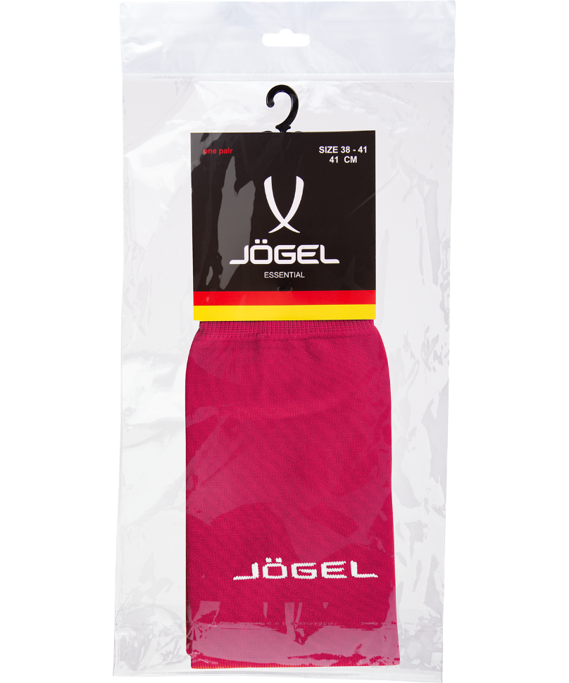 Гетры футбольные JA-006 Essential, гранатовый/серый