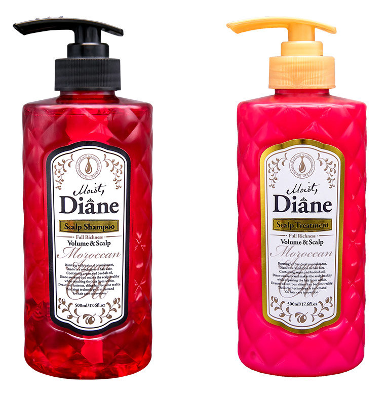 Japonica Moist Diane Scalp Набор подарочный "Красота" Набор по уходу за волосами и кожей головы: бальзам-кондиционер 500 мл + шампунь 500 мл 