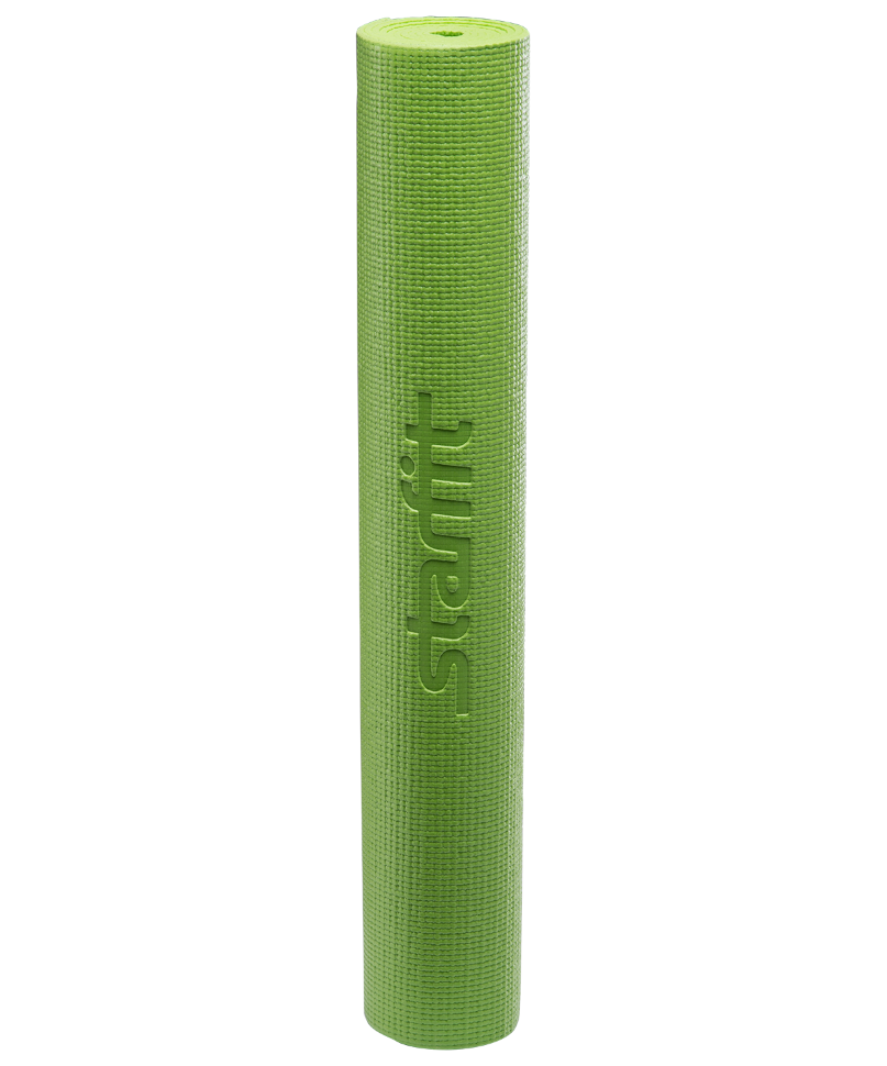 Коврик для йоги FM-101, PVC, 173x61x0,4 см, зеленый Коврик для йоги FM-101, PVC, 173x61x0,4 см, зеленый