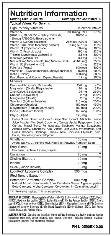 Mutant Multi Vitamin Core Series 60 таблеток