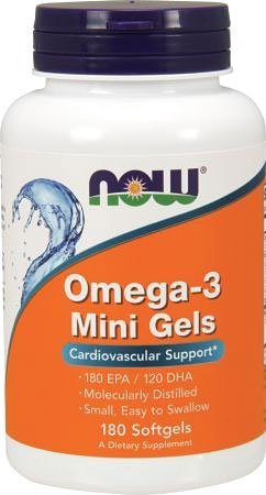 Now Omega-3 Mini Gels 180 гелевых капсул