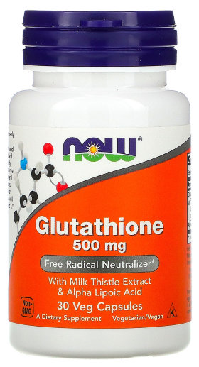 Now Glutathione 500mg 30 капсул