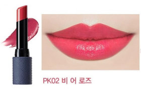 The Saem Kissholic Lipstick Leather Glow PK02 Be A Rose Помада для губ